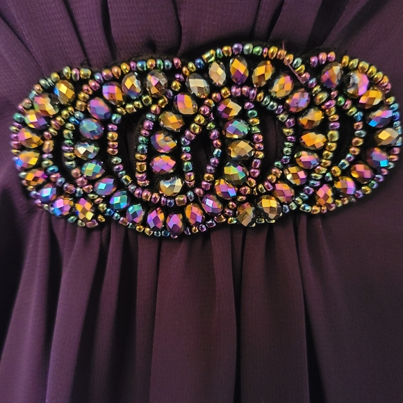 NWT Connected apparel size 4P dark purple dress - Picture 8 of 10